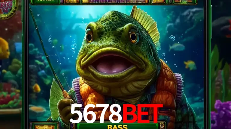 Personagem de peixe pescador do popular jogo de slot com tema de pescaria, uma das emocionantes opções de caça-níqueis para jogar e ganhar no cassino 5678BET.
